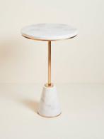 Table basse - Marbre, Laiton, Antiquités & Art