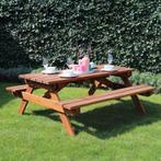 Hardhouten picknicktafel (180 x 160 x 75 cm) (3.5 cm, Nieuw, Verzenden