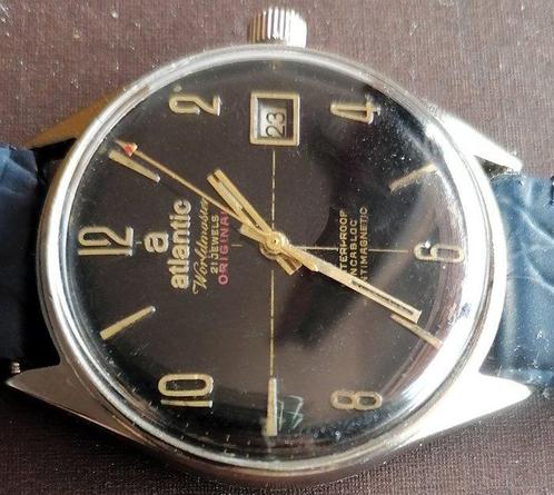 Atlantic - Worldmaster Date NOS - Zonder Minimumprijs -, Handtassen en Accessoires, Horloges | Heren