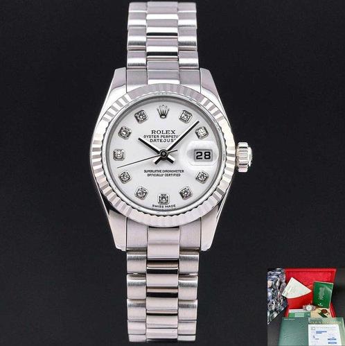 Rolex - Datejust Lady - 179179 - Femme - 2004, Handtassen en Accessoires, Horloges | Heren