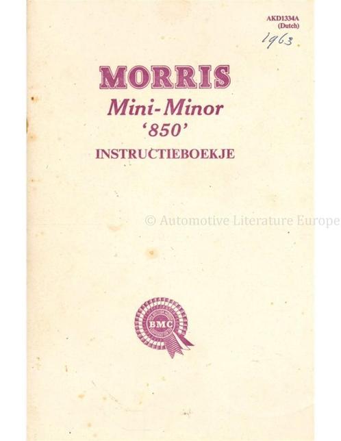 1961 MORRIS MINI MINOR 850 INSTRUCTIEBOEKJE NEDERLANDS, Auto diversen, Handleidingen en Instructieboekjes