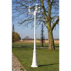 vidaXL Tuinlantaarn Kingston 3-arms 215 cm wit, Tuin en Terras, Verzenden, Nieuw