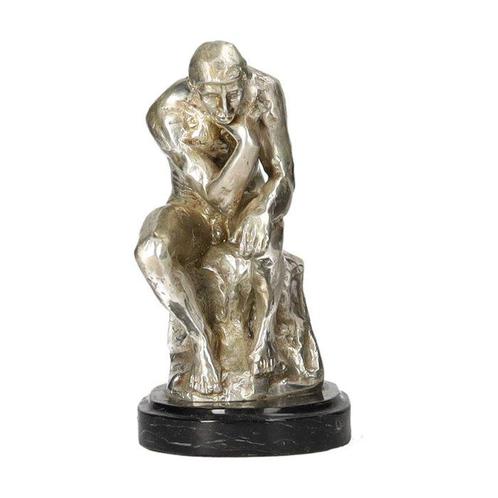 Beeldje - The thinker - Brons, Marmer, Antiek en Kunst, Kunst | Designobjecten