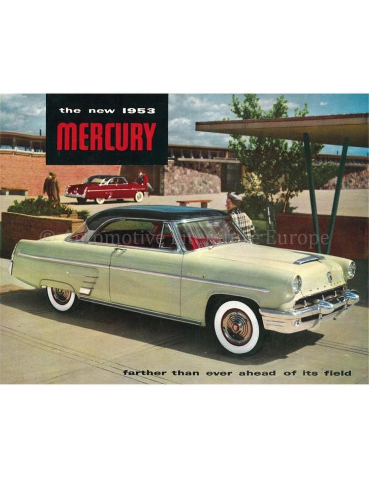 1953 MERCURY PROGRAMMA BROCHURE ENGELS (USA), Boeken, Auto's | Folders en Tijdschriften