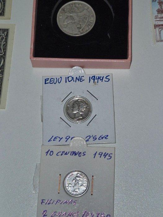Wereld. Collection of coins and banknotes (Zonder, Postzegels en Munten, Munten | Europa | Niet-Euromunten