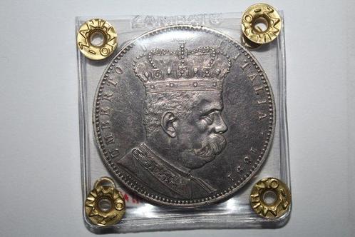 Eritrea. Umberto I. Tallero da 5 Lire 1891, Postzegels en Munten, Munten | Europa | Niet-Euromunten