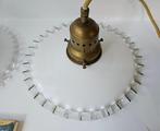 2 hang lampen - Lamp - Opaline glas