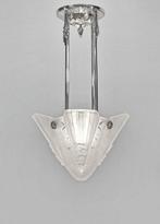 Muller frères - large French art deco lamp - Lampe - Verre,, Antiek en Kunst