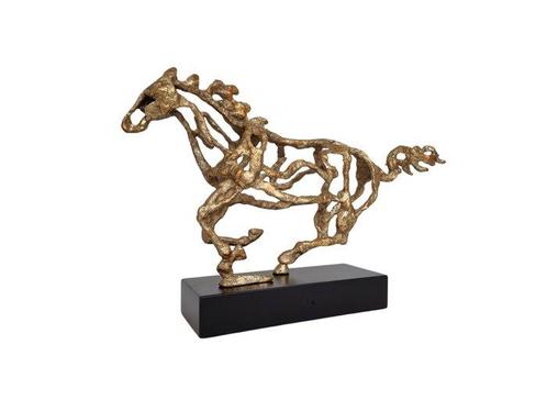 Sculpture, galopperend paard - 27 cm - Aluminium, Antiek en Kunst, Kunst | Designobjecten