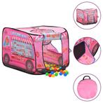 vidaXL Kinderspeeltent met 250 ballen 70x112x70 cm roze, Verzenden, Nieuw