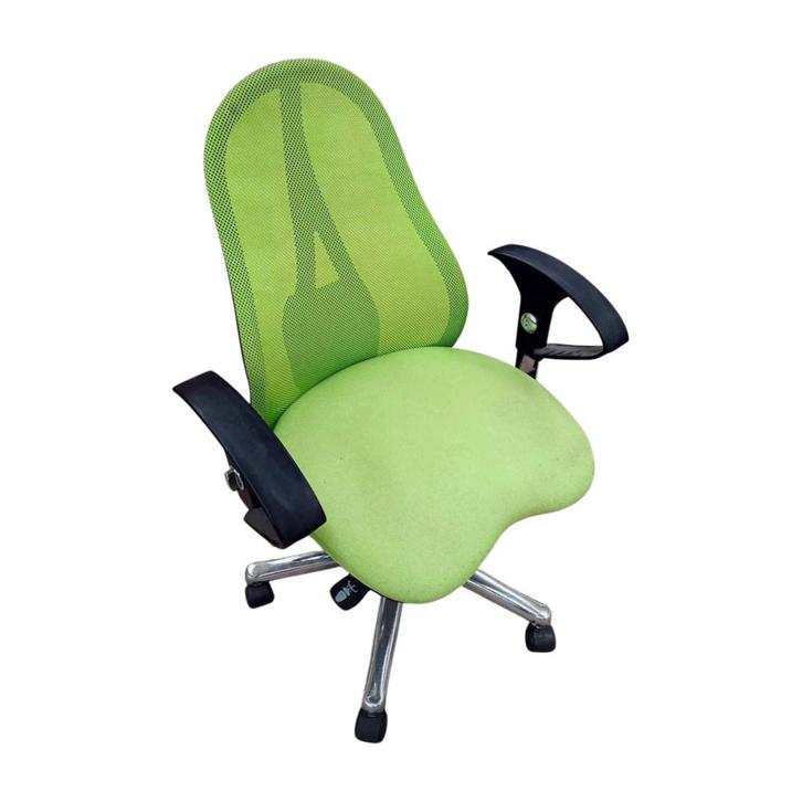 Bureaustoel Topstar groen stof open rug staal frame, Zakelijke goederen, Kantoor en Winkelinrichting | Kantoormeubilair en Inrichting