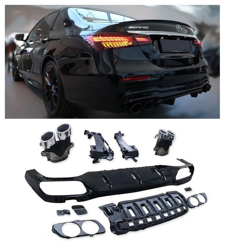 Geschikt voor Mercedes W213 E-Klasse diffuser + uitlaatstukk, Auto diversen, Auto-accessoires, Verzenden