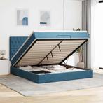 vidaXL Bed poef met matrassen en leds 200x200 cm fluweel, Huis en Inrichting, Verzenden, Nieuw
