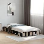 vidaXL Bedframe bewerkt hout zwart 90x200 cm, Huis en Inrichting, Slaapkamer | Bedden, Verzenden, Nieuw