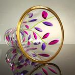 Secoloventesimo - Vaas - Lente Bladeren Vaas - 24 kt goud -, Antiek en Kunst, Antiek | Glaswerk en Kristal