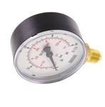 0..40 Bar (0..580 psi) Manomètre sous plastique/laiton 63 mm, Bricolage & Construction, Verzenden