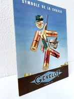 Carton publicitaire pour munitions Gevelot. - Panneau -