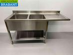 Evier en acier inoxydable double évier Premium-line 180 cm, Verzenden