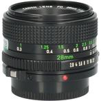 Tweedehands Canon 28mm f/2.8 FD CM3172, Audio, Tv en Foto, Foto | Lenzen en Objectieven, Ophalen of Verzenden, Gebruikt, Overige typen