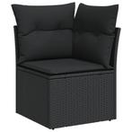 Hoekbank Tuin zwart, opbergruimte | Retour Deal | -40%, 2 zitplaatsen, Nieuw, Verzenden, Rotan