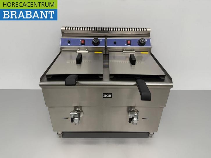 HCB RVS Dubbele Friteuse Frituur 2 x 14 liter PROPAAN GAS, Zakelijke goederen, Horeca | Keukenapparatuur, Ophalen of Verzenden