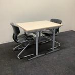 Tweedehands complete school set 10 stuks tafels + 10 stuks, Huis en Inrichting, Gebruikt, Grijs, Vijf, Zes of meer stoelen