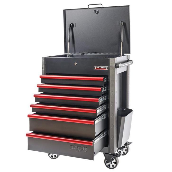 Gereedschapswagen met 6 laden – gereedschapskar met deksel., Doe-het-zelf en Bouw, Gereedschapskisten, Ophalen of Verzenden