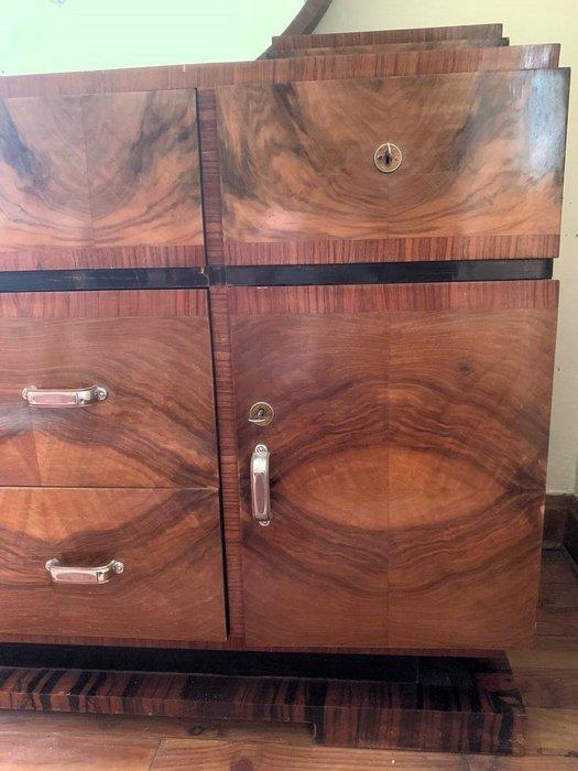 Ladekast (2) - Knoesthout - met ronde spiegel, Antiek en Kunst, Kunst | Designobjecten