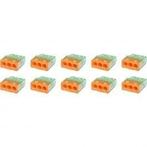 Vintex 3-polige Oranje Lasklem 0.2-2.5 mm² - LED Toebehoren, Doe-het-zelf en Bouw, Verzenden, Nieuw