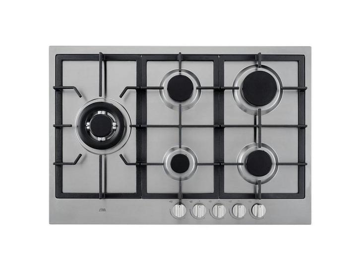 ETNA KG875RVSA - Gaskookplaat - 5 pits met wokbrander - RVS, Electroménager, Cuisinières, Envoi