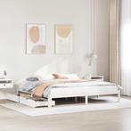 vidaXL Bedframe met lades massief grenenhout wit 180x200 cm, Huis en Inrichting, Slaapkamer | Bedden, Verzenden, Nieuw