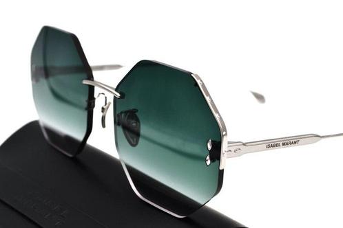 Isabel Marant - Silver Ruthenium & Octogonal Design - Green, Handtassen en Accessoires, Zonnebrillen en Brillen | Dames