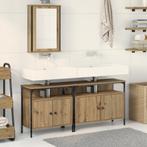 vidaXL 3-delige Badkamermeubel Set Artisan Eiken Engineered, Huis en Inrichting, Verzenden, Nieuw
