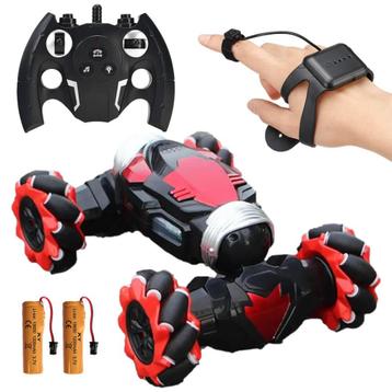 RC Hyper Stunt Car Rood + extra accu, Ophalen of Verzenden, Auto onroad