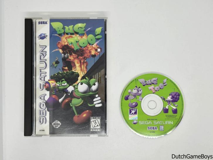 Sega Saturn - Bug Too! + Reg. Card - USA, Games en Spelcomputers, Games | Sega, Gebruikt, Verzenden