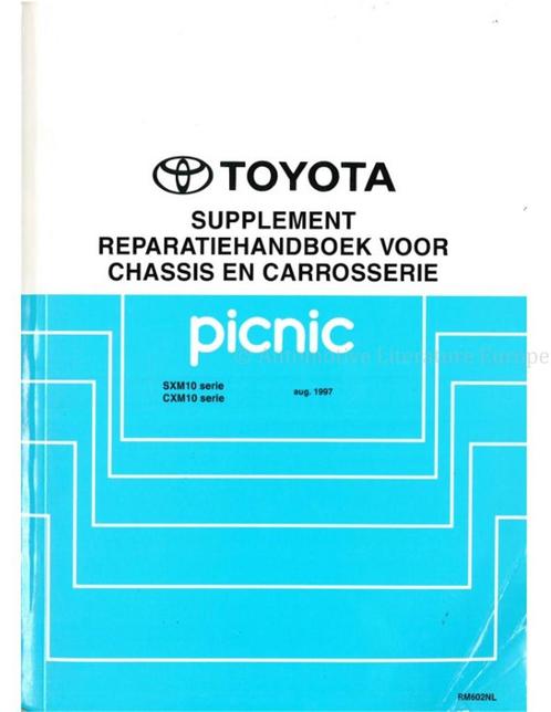 1997 TOYOTA PICNIC CHASSIS & CARROSSERIE WERKPLAATSHANDBOEK, Auto diversen, Handleidingen en Instructieboekjes
