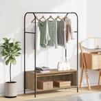 vidaXL Kledingrek met opslag Bruin 100 x 44 x 160 cm Bewerkt, Huis en Inrichting, Verzenden, Nieuw