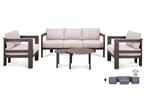 Veiling - Outdoor Loungeset Monté - bruin (quick dry), Nieuw