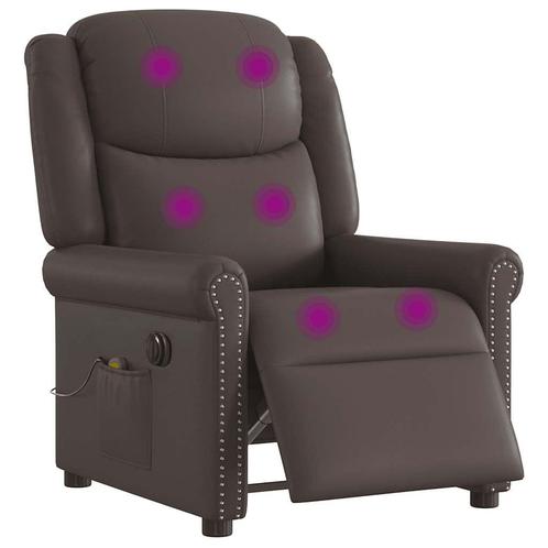 vidaXL Massagestoel elektrisch verstelbaar kunstleer, Huis en Inrichting, Fauteuils, Nieuw, Verzenden