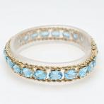 Armband - 14 karaat Geel goud - Topaas Swiss Blue, Nieuw