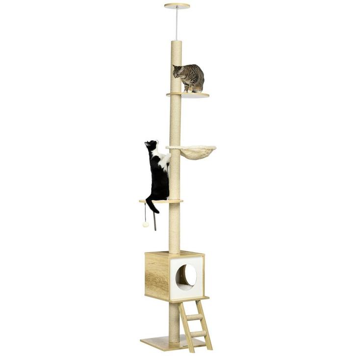 Kattenboom - DeluxePets - Kattenhuis – Hangmat - Beige, Dieren en Toebehoren, Katten-accessoires, Nieuw, Ophalen of Verzenden