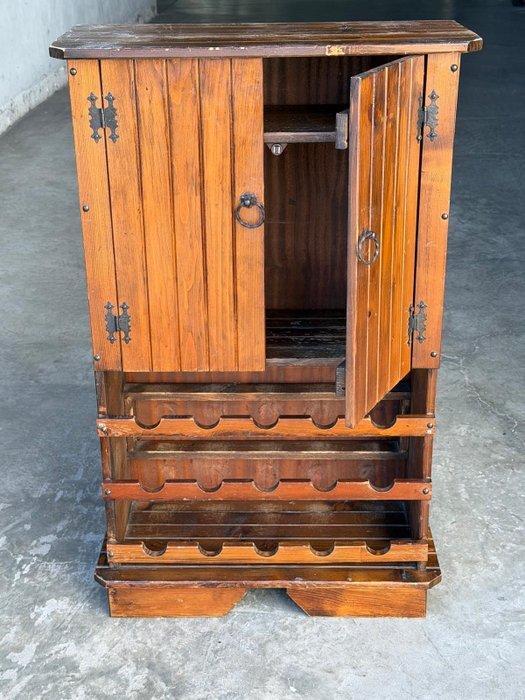 Kabinet - Hout, Metaal - Wijnbar, Antiquités & Art, Curiosités & Brocante