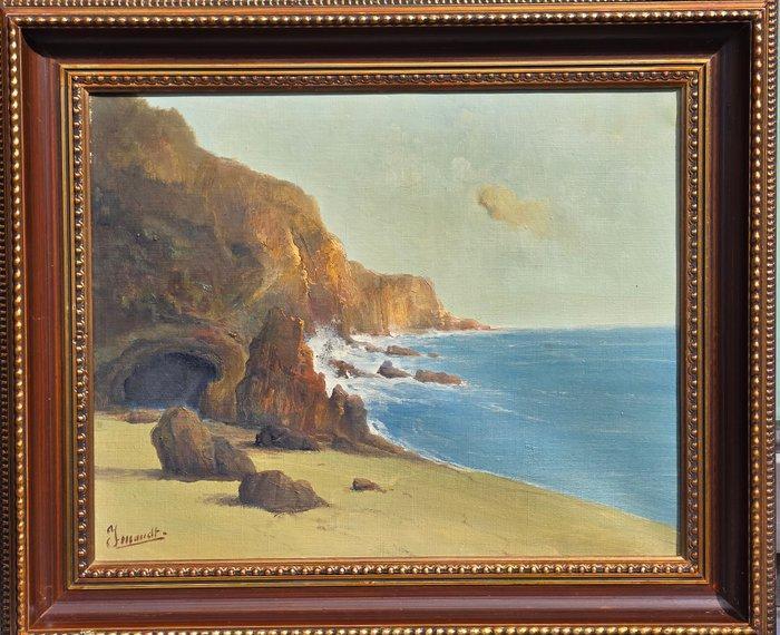 Willem Imandt (1882-1967) - Kust van java, Antiek en Kunst, Kunst | Schilderijen | Klassiek