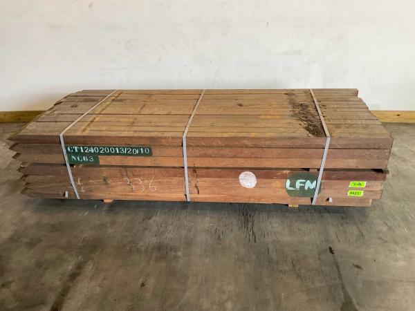 Veiling - 98x Azobé hardhouten tuinpaal gepunt 250x7x7 cm, Doe-het-zelf en Bouw, Hout en Planken