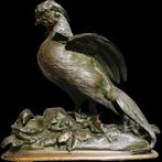 Paul Comolera (1818-1897) - sculptuur, Uccello sul nido - 32, Antiek en Kunst, Antiek | Keramiek en Aardewerk