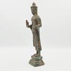 Indochinois ancien Bronze Statue de Bouddha debout, Antiek en Kunst