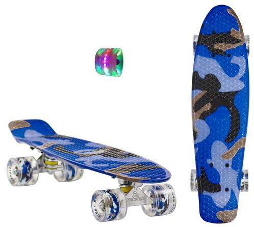 Sajan - Skateboard - LED Wielen - Penny board - Camouflage, Sports & Fitness, Patins à roulettes alignées, Envoi