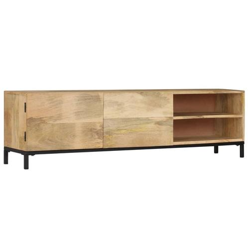 vidaXL Tv-meubel 145x30x41 cm massief mangohout, Huis en Inrichting, Kasten |Televisiemeubels, Nieuw, Verzenden