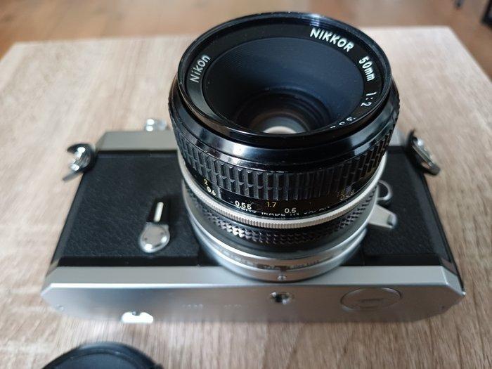 Nikon Nikkormat FT2 + Nikkor 2/50mm plus draagband | Single, Audio, Tv en Foto, Fotocamera's Analoog