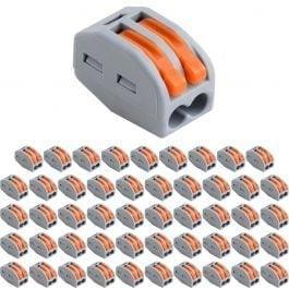 Lasklem 50 Stuks - 2 Polig Verbindingsklem LED Toebehoren Gr, Doe-het-zelf en Bouw, Overige Doe-Het-Zelf en Bouw, Nieuw, Verzenden